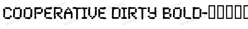 Cooperative Dirty Bold字体转换